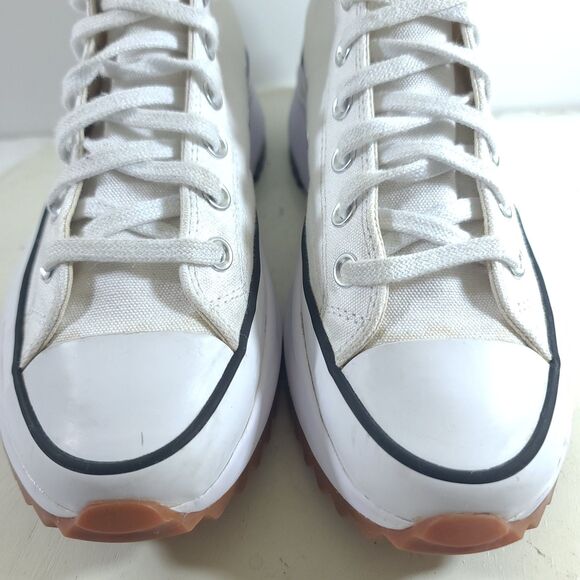 Converse Run Star Hike Platform High Top Chunky Canvas Sneakers Women 9.5 Men 8 - Picture 5 of 16